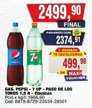 Pepsi - GAS. PEPSI - 7 UP - PASO DE LOS TOROS