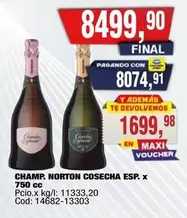 Norton - CHAMP. NORTON COSECHA ESP. x 750 cc Cod: 14682-13303