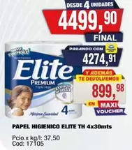 Elite - PAPEL HIGIENICO TH 4x30mts
