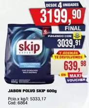 Skip - JABON POLVO SKIP 600g
