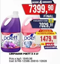 Poett - LIMPIADOR POETT X 4 LT
