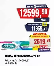 Corega - CREMA ULTRA x 70 GR