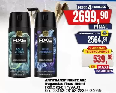 Axe - ANTITRANSPIRANTE