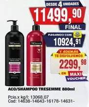 Tresemmé - ACO/SHAMPOO TRESEMME 880ml
