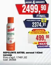 Aktiol - REPENTE AKTIOL aerosol 143ml naranja