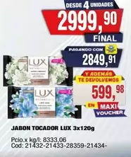 Lux - JABON TOCADOR LUX 3x120g