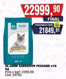Sabrositos - AL.ANIM SABROSITO PESCADO