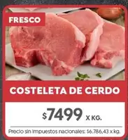 X$ - COSTELETA DE CERDO