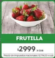 X$ - FRUTILLA