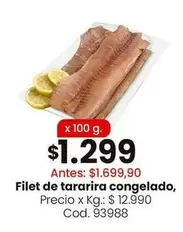 X$ - Filet de tararira congelado