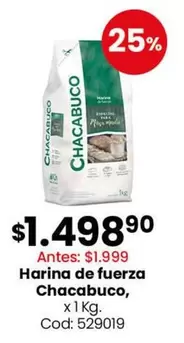 Chacabuco - Harina de fuerza, x 1 kg. Cod: 529019