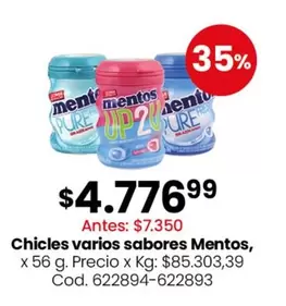 Mentos - Chicles varios sabores