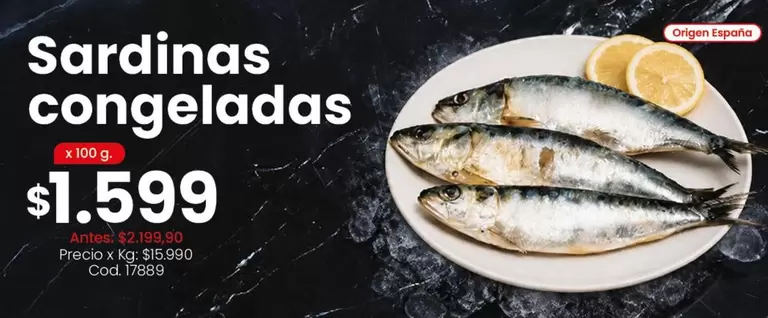 X$ - Sardinas congeladas