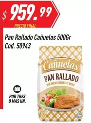 cañuelas - Pan Rallado 500Gr Cod. 50943