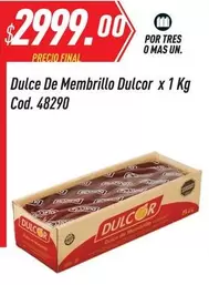 Dulcor - Dulce De Membrillo x 1 Kg Cod. 48290