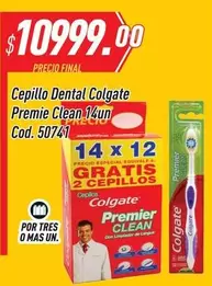 Colgate - Cepillo Dental Premier Clean 14un Cod. 50741