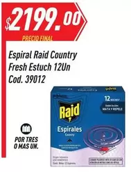 Raid - Espiral Country Fresh Estuch Cod. 39012
