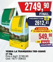La Tranquera - YERBA LA TRANQUERA TRD-SUAVE