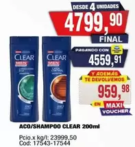 Clear - ACO/SHAMPOO CLEAR 200ml