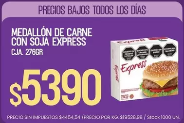 Express - Medallón de Carne con Soja