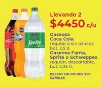 Coca cola - Gaseosa Coca Cola, Fanta, Sprite o Schweppes
