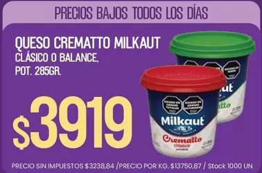 Milkaut - QUESO CREMATTO