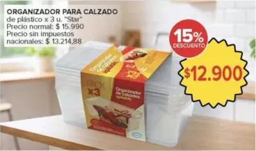 Star - ORGANIZADOR PARA CALZADO DE PLÁSTICO