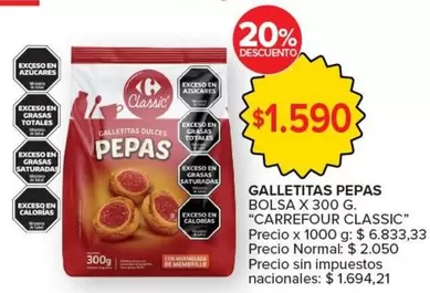 Carrefour - GALLETITAS PEPAS