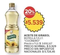 Cocinero - ACEITE DE GIRASOL