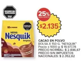 Nesquik - Cacao en Polvo