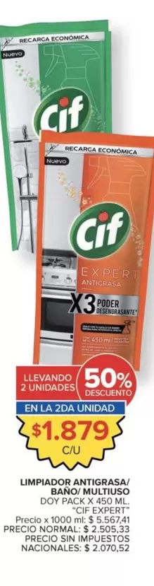 Cif - LIMPIADOR ANTIGRASA/ BAÑO MULTIUSO