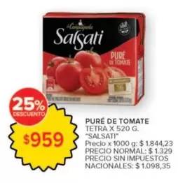 Salsati - PURE DE TOMATE TETRA