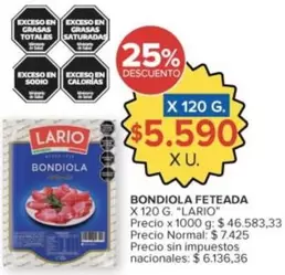 Lario - BONDIOLA FETEADA