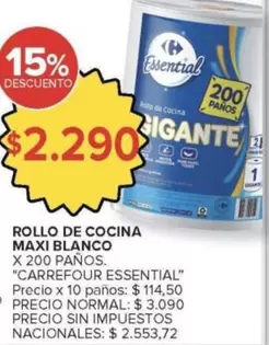 Gigante - ROLLO DE COCINA MAXI BLANCO
