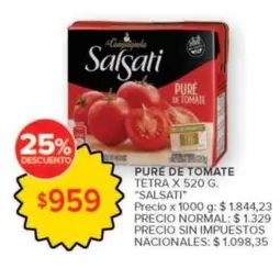 Salsati - PURE DE TOMATE TETRA