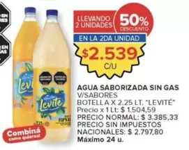 Levité - AGUA SABORIZADA SIN GAS