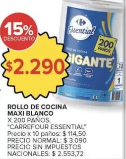 Gigante - ROLLO DE COCINA MAXI BLANCO