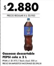 Pepsi - Gaseosa descartable PEPSI cola