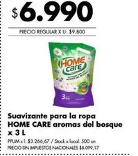 X$ - Suavizante para la ropa aromas del bosque