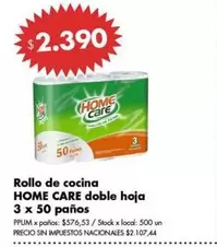 X$ - Rollo de cocina doble hoja