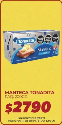 Tonadita - Manteca