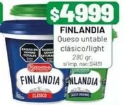 Finlandia - Queso untable cl
uevo sico/light
