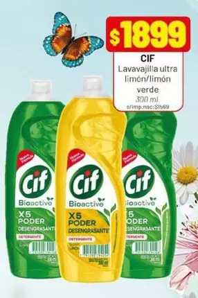 Cif - Lavavajilla ultra limón/limón