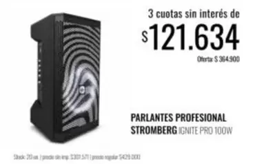 Stromberg - PARLANTES PROFESIONAL IGNITE PRO 100W
