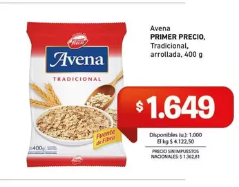 Primer - Avena Tradicional, arrollada