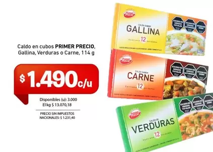 Primer - Caldo en cubos