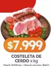 X$ - Costeleta de Cerdo