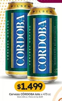 Córdoba - Cerveza lata