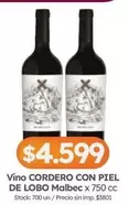 Malbec - Vino CORDERO CON PIEL DE LOBO