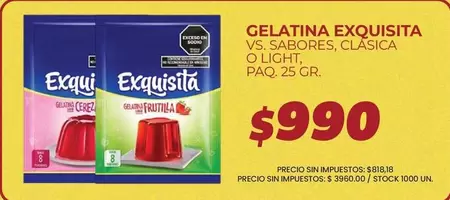 Exquisita - GELATINA